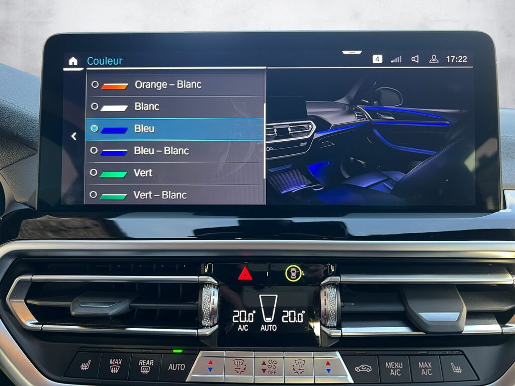 BMW X3 noir SUV premium moderne vue de l'intérieur – Cullinan Automotive