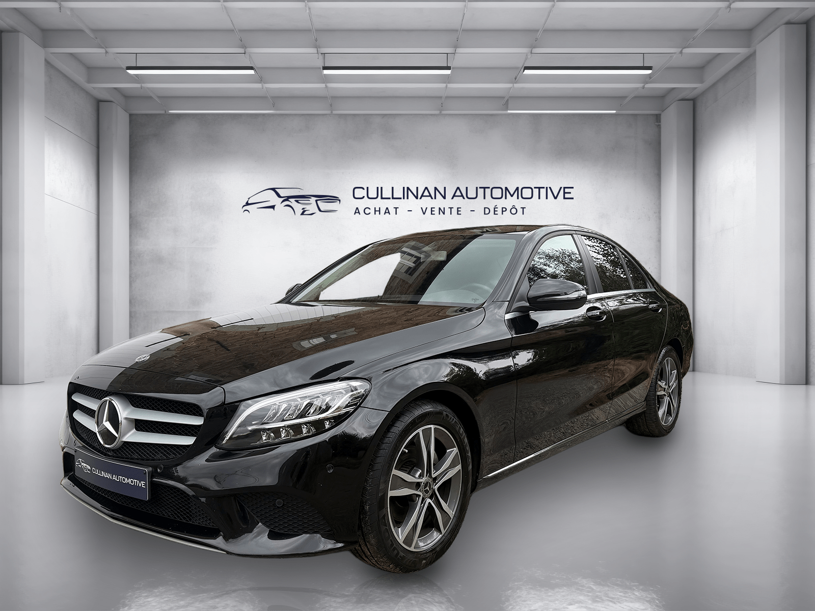 Mercedes C160 noire berline élégante – Cullinan Automotive