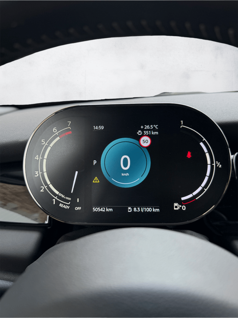 Mini Cooper JCW blanche métallisée sportive intérieur – Cullinan Automotive